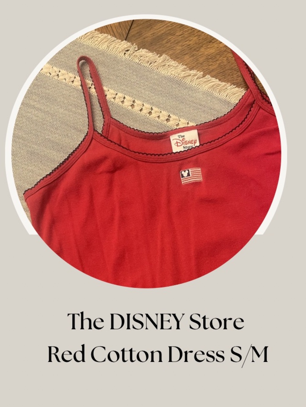 The Disney Store Red Cotton Dress S/M